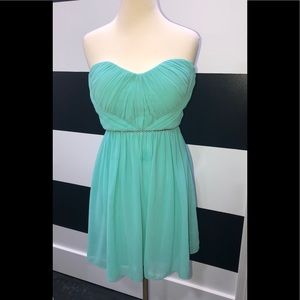 Cocktail Dress Mint Green w/Rhinestone belt